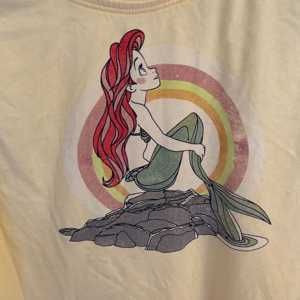 Disney Roxy Yellow Little Mermaid tank top